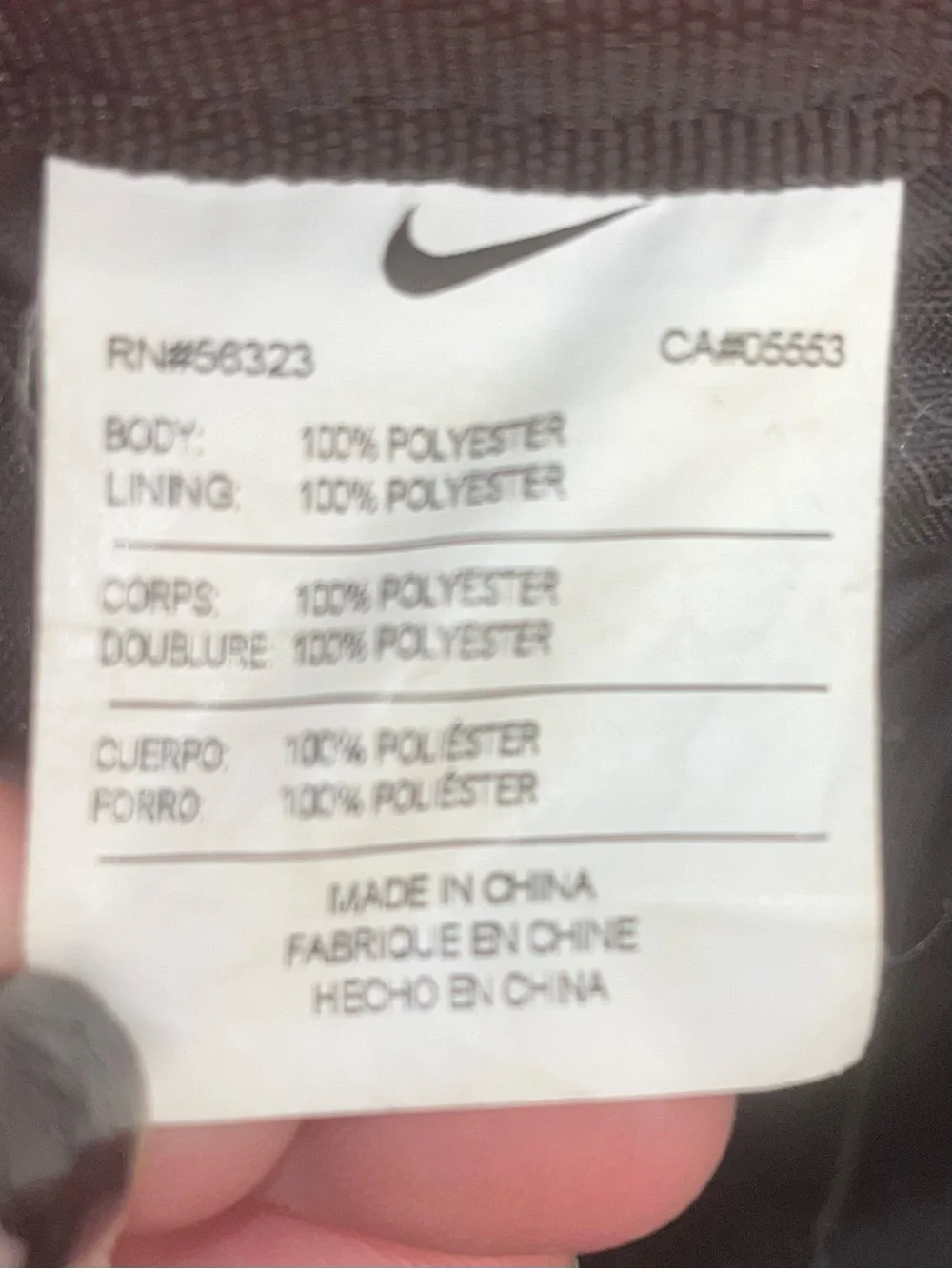 Nike Red and Black Max Air Sport Backpack for Men